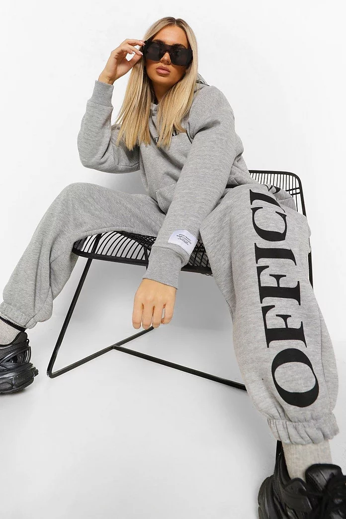 Oversized Official Hood Print Tracksuit Oversized Official Hood Print Tracksuit